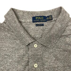 Polo Ralph Lauren Polo Shirt Mens XXL Gray Classic Fit Heathered Short Sleeve